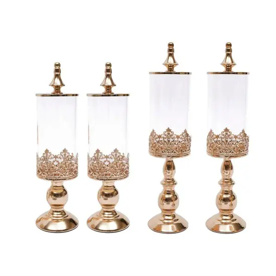 4✖Candy Jars Buffet Bar Sweets Table Wedding Baby Shower Party Organizer {1}