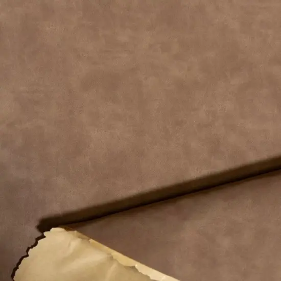 Kitcheniva Suede Vinyl Fabric Faux Leather Self Adhesive 52" Caramel {3}