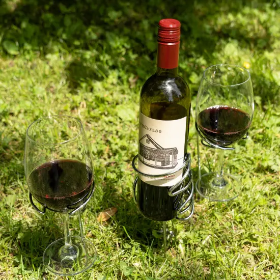 Picnic Stix: Wine Glass & Bottle Holders {2}