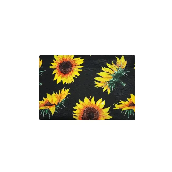 Wrapables Large Foldable Tote Nylon Reusable Grocery Bags, Sunflowers {4}