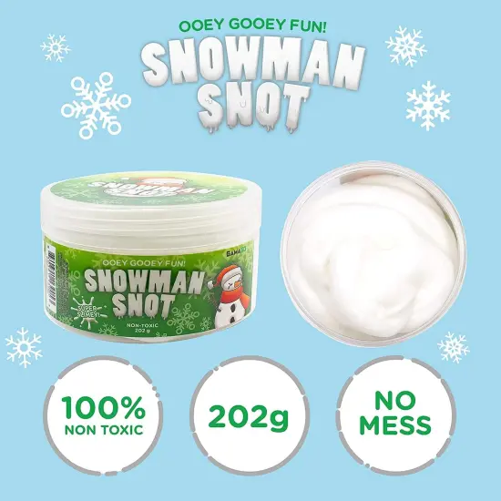 Snowman Snot 1 Non-Toxic White Slime Kit {3}