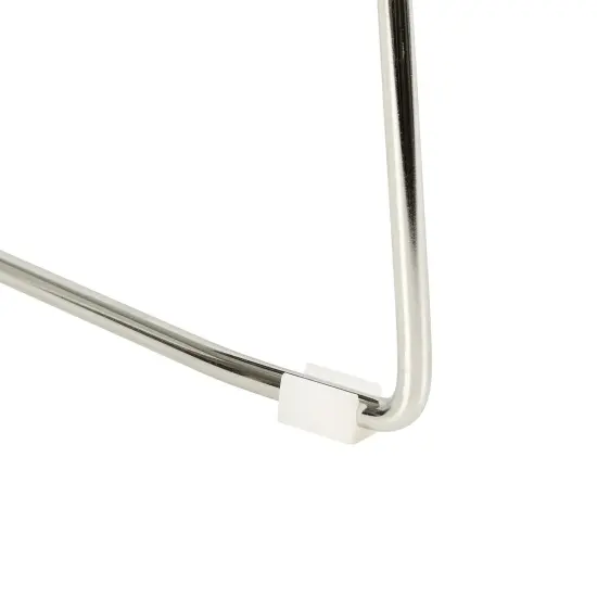 Chrome Sled Base Office Stack Chair with Perforated Seatback (Pack of 5), Brilliant Blue {6}