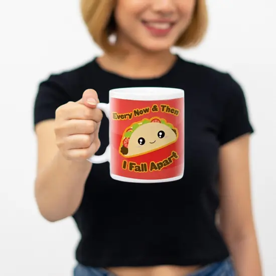 Kawaii Foods Taco 11 Ounce Ceramic Mug {5}