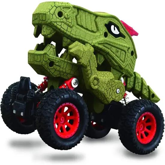 Aeromax Dino-Faur Pull Back Dinosaur Truck | Green {1}