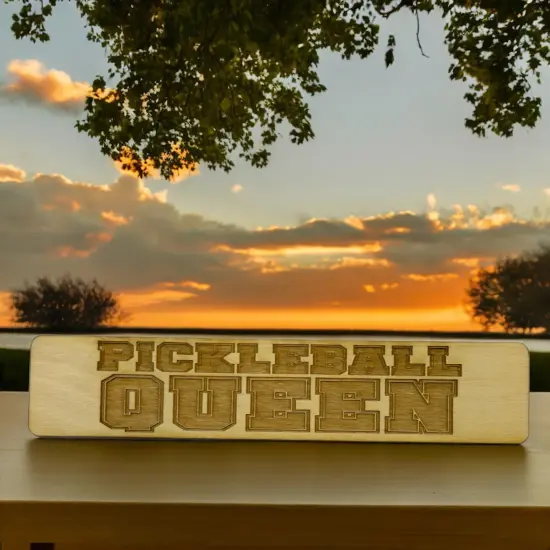 Bookmark - Pickleball Queen - Birch wood {3}