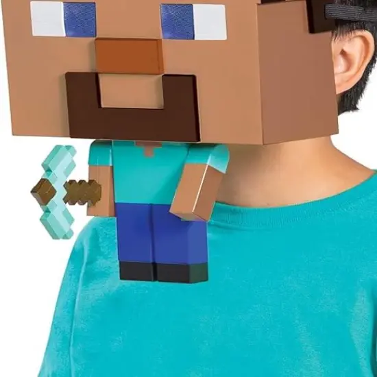 Minecraft Steve Child Costume Mask | One Size {3}