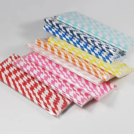 Packed Paper Straws for Party {3}