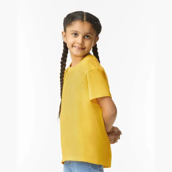 Gildan&reg; Softstyle Youth Short Sleeve Crew-Neck T-Shirt White {6}