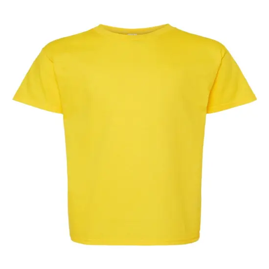 Hanes&reg; Essential-T Youth Short Sleeve Crew Neck T-Shirt Athletic yellow {1}
