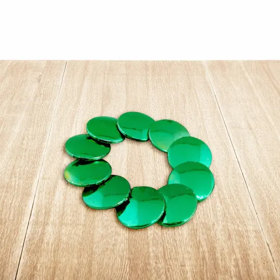 Luck 'O The Irish Green Discs Bead Bracelet {4}