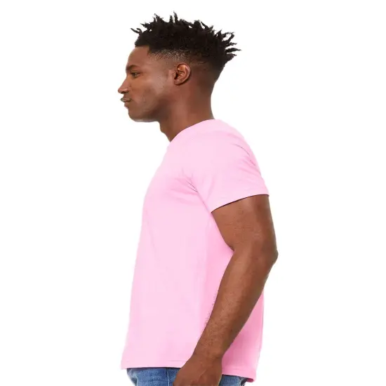 BELLA + CANVAS&reg; CVC Jersey Crewneck Short Sleeve T-Shirt Heather magenta {6}