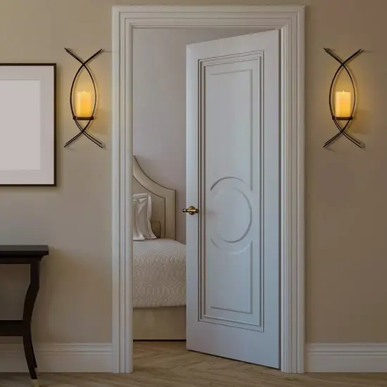 Vesici Set of Two Wall Sconces Metal Sconces Wall Candle Holder Wall Decor {3}