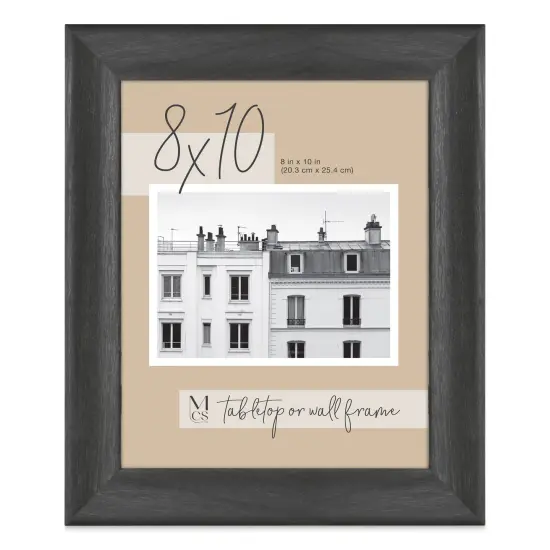 MCS Classic Edge Frame - 8" x 10", Black, with Easel Back {1}