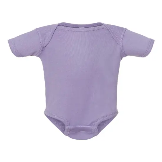 Rabbit Skins&reg; Infant Baby Rib Bodysuit Short Sleeve Lavender {2}