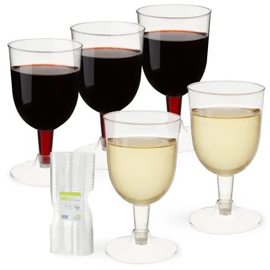 True Party: 6 oz Plastic Wine Glass Set, 20 pack {1}