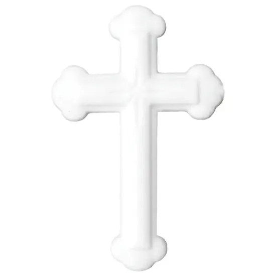 White Ornate Cross Dec-Ons&reg; Decorations 1ct {1}