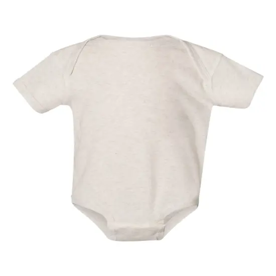 Rabbit Skins&reg; Infant Baby Rib Bodysuit Short Sleeve Heather {2}