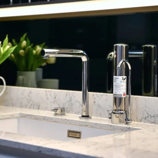 Doulton W9331208 HCS Countertop Filter System, Tap Fit 10 in UltraCarb Short Thread Element BSP Mount, Superb Taste Drinking Water Filter {5}