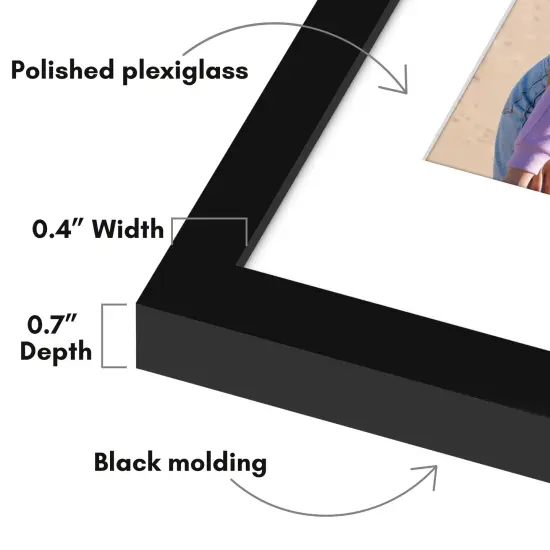 Americanflat Poster Frame With Mat - Perfect for Photos and Artwork {3}
