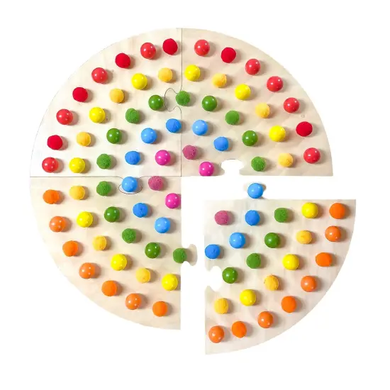 My Rainbow Globe - Wooden Puzzle {1}