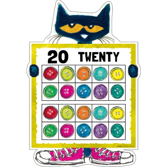 Pete the Cat&reg; Numbers 0-20 Bulletin Board Set {3}