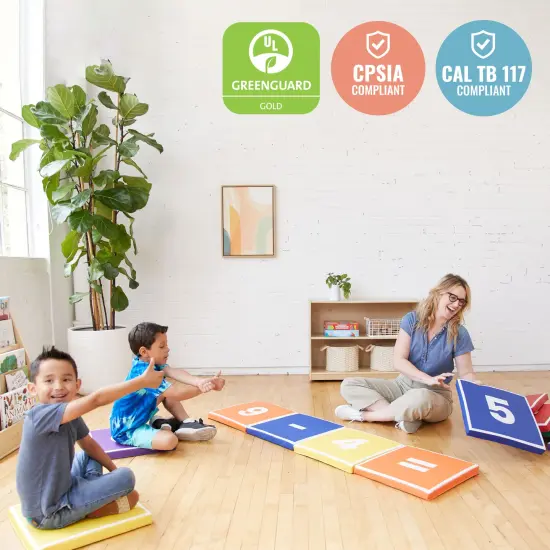 Hop to It Math Mats, Flexible Seating, 13-Piece Assorted {6}