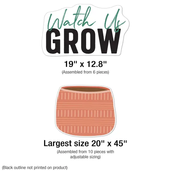 Carson Dellosa Grow Together 72 pc Bundle Bulletin Board Set, Colorful Cardstock Plants and Flower Cutouts, Name Labels, Garden Theme Decorations for Homeschool and Classroom Decor {3}