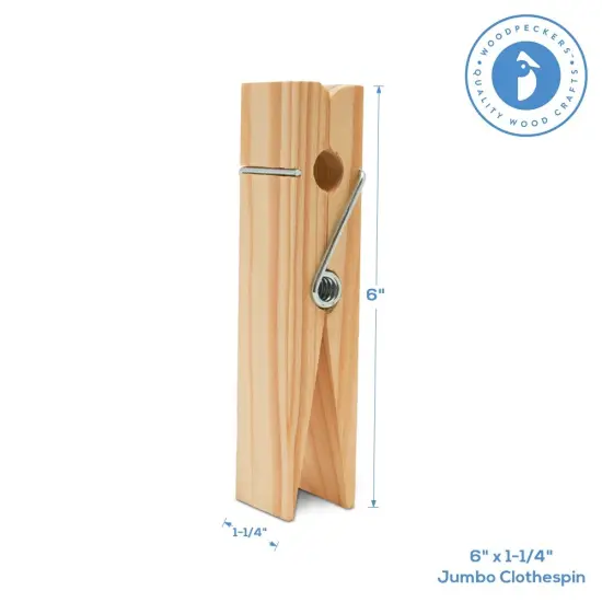 Oversized Clothes Pins, Multiple Sizes, for Wall, Crafting, DIY Room D&eacute;cor | Woodpeckers {6}