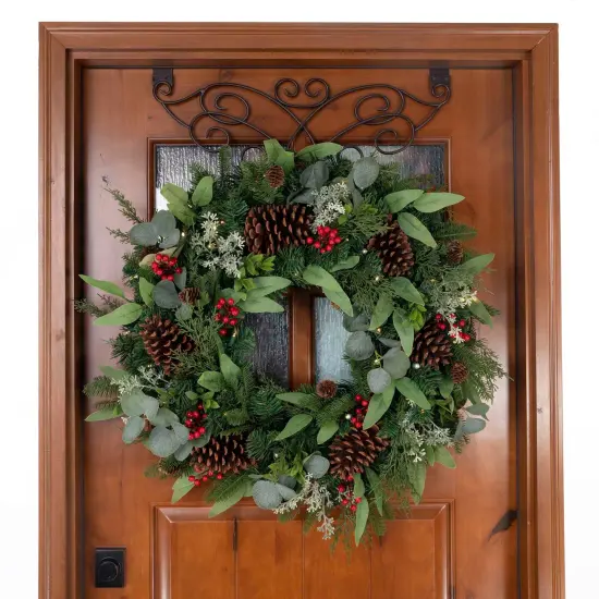 30 in. Lighted Christmas Wreath - Christmas Woods {2}