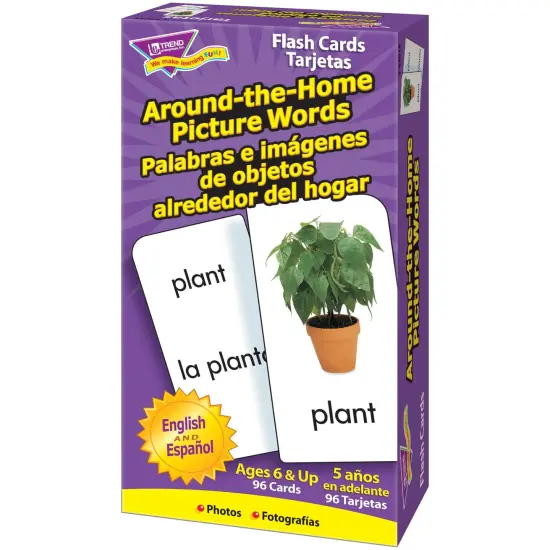 Around-the-Home/Palabras (EN/SP) Skill Drill Flash Cards, 3 Packs {3}