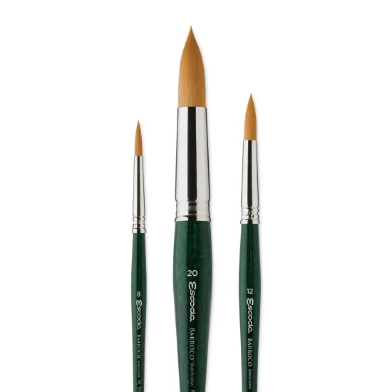 Escoda Barroco Toray Gold Synthetic Brush - Set of 3, Nicholas Simmons Signature Brushes Set 1 {2}