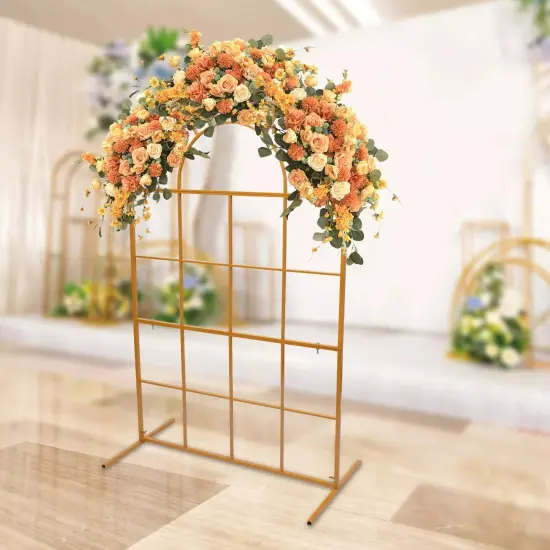 Floral Display Frame Arch Backdrop Stand Party Event Decorations Metal Frame {1}