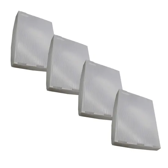 Translucent Plastic Storage Postal Tote Lids - 4 Pack {1}