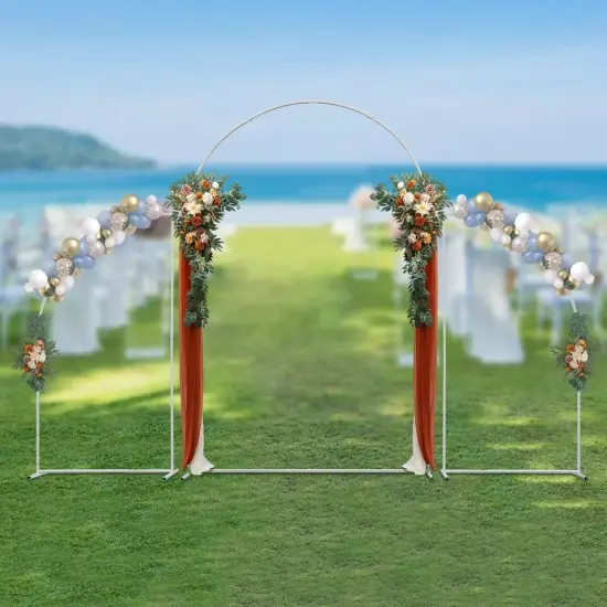 "3 Pcs Stand Metal Shelf Wedding Balloon Backdrop Rack Venue Decor Frame Outdoor " {4}