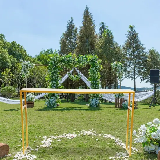 Gold Flower Stand Wedding Backdrop Stand Commercial Celebration Holder {4}