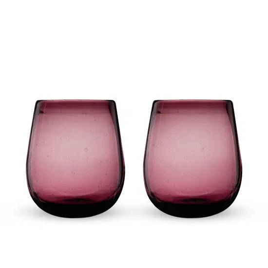 Rosado Recycled Stemless Wine Glass Set  {1}