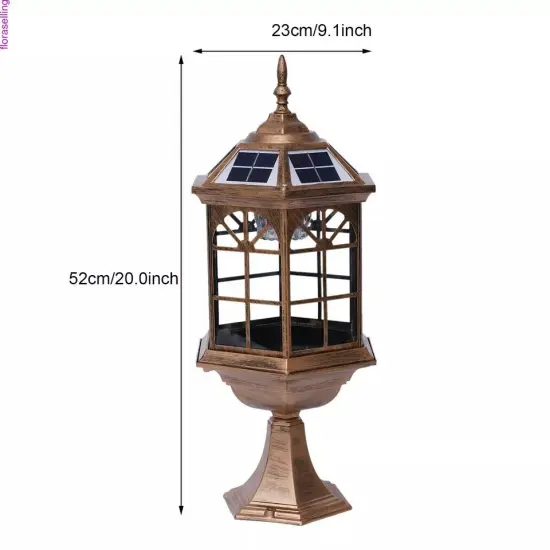 Solar LED Post Light Lamp Yard Driveway Fence Outdoor Pillar Light Garden Lamp {5}