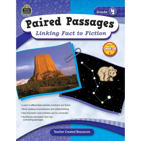 Paired Passages Linking Fact to Fiction Book, Grade 4 {1}