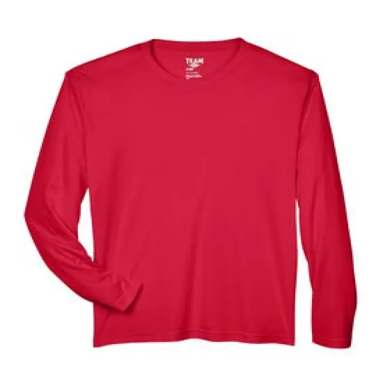 Team&reg; Men's Zone Performance Long-Sleeve T-Shirt Sport Red {1}