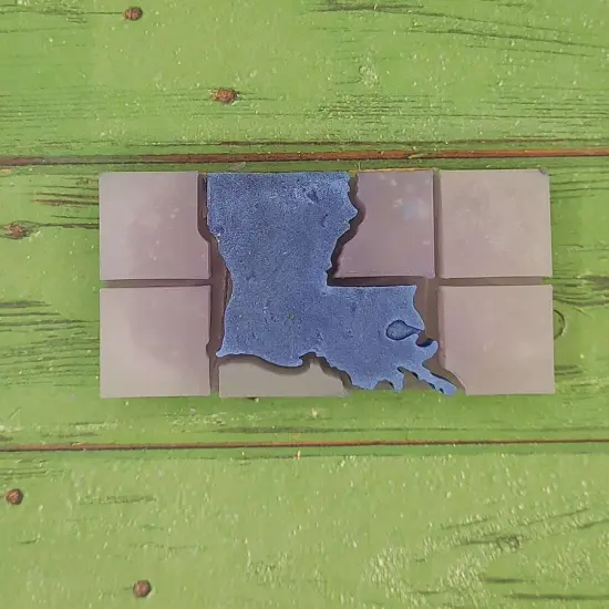Louisiana Snap Out Center Wax Melt Snap Bar Silicone Mold {2}