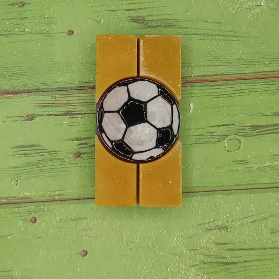Soccer Ball Snap Out Center Wax Melt Snap Bar Silicone Mold {2}