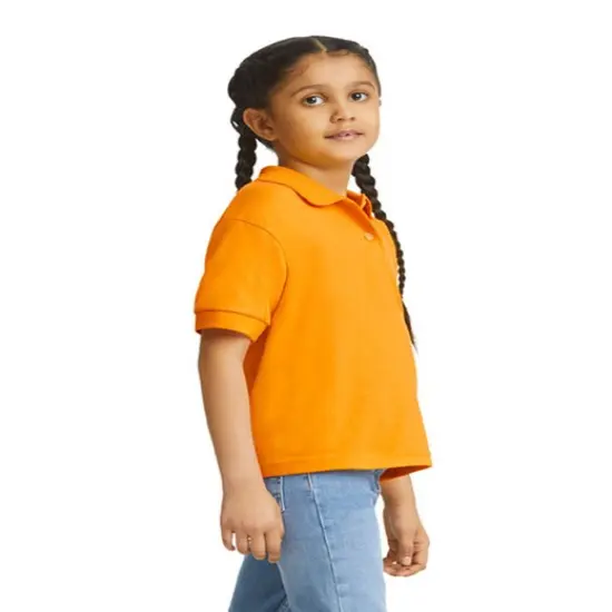 Gildan&reg; Youth Short Sleeve Jersey Polo White {5}