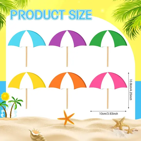 6 Pcs Spring & Summer Tiered Tray Decor - Wooden Table Decorations for Home & Farmhouse Shelf {3}