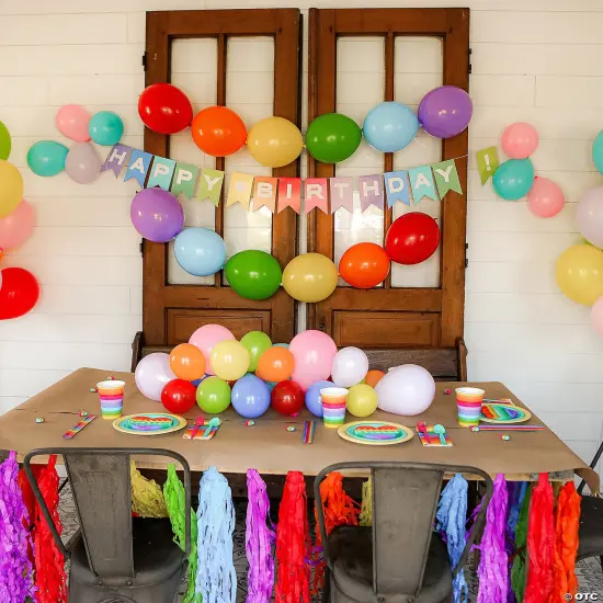 Rainbow Birthday Garland {3}