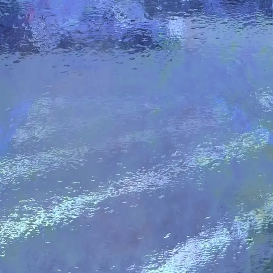 Wissmach COE 96-15LUM Cornflower Blue Transparent Luminescent Fusible Glass Sheet {2}