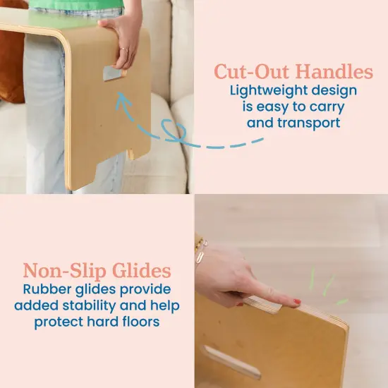 Bentwood Lap Desk with Handles, Activity Table Natural {4}