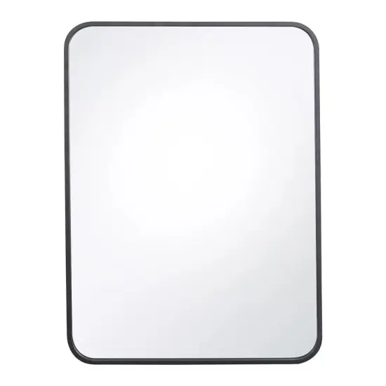 22" x 30" Wall-Mounted Wall Rectangular Wall Mirror Metal Frame Bathroom Indoor {2}