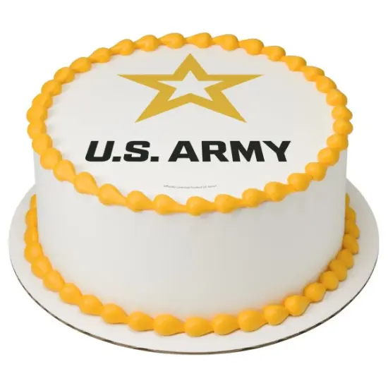 United States Army&reg; Edible Cake Topper Image 7.5" Round {1}