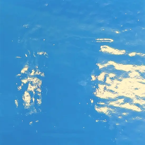 Wissmach COE 96-14 Reactive Blue Opaque Fusible Glass Sheet {1}