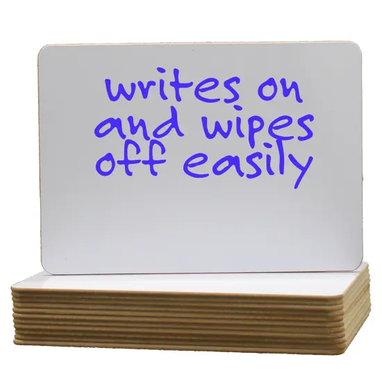 Two-Sided Dry Erase Marker Boards, 6" x 9", Class Pack of 12 {2}